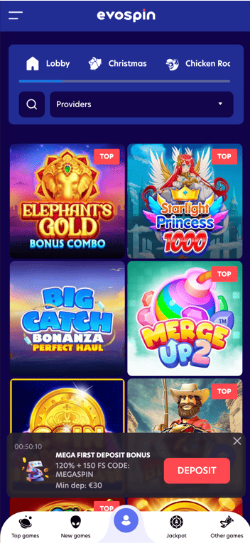 Evospin Casino Download Mobiele App